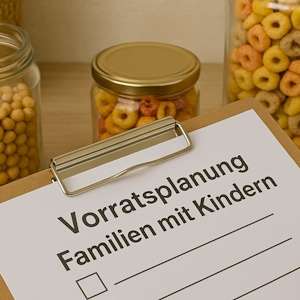 Mit Kindern Vorratshaltujng planen