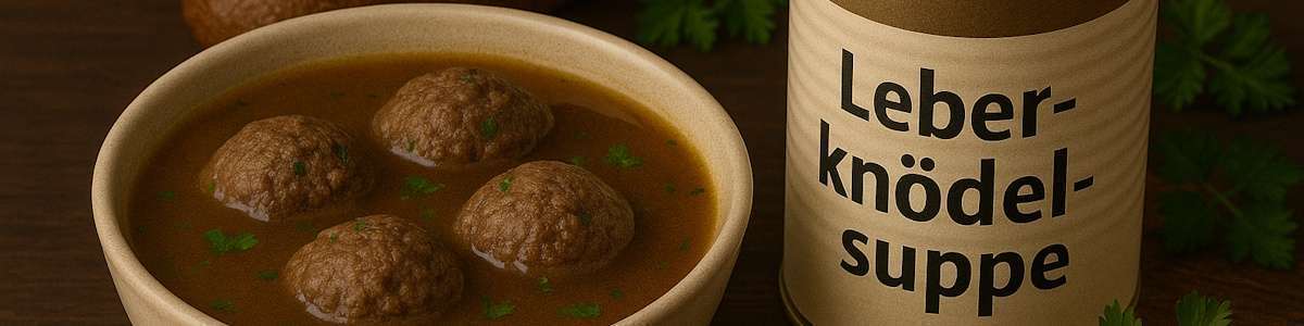 Leberknödelsuppe aus dem Vorratsschrank im eller