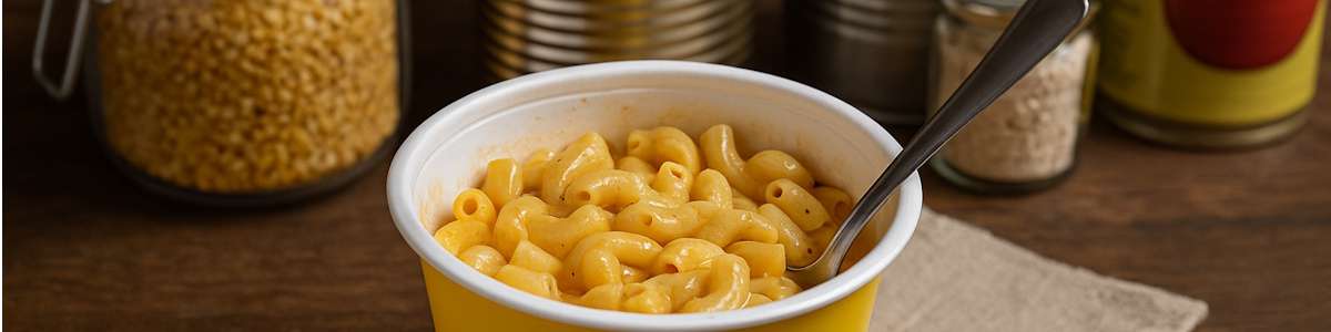 Leckerer Pasta Snack aus dem Vorratsschrank