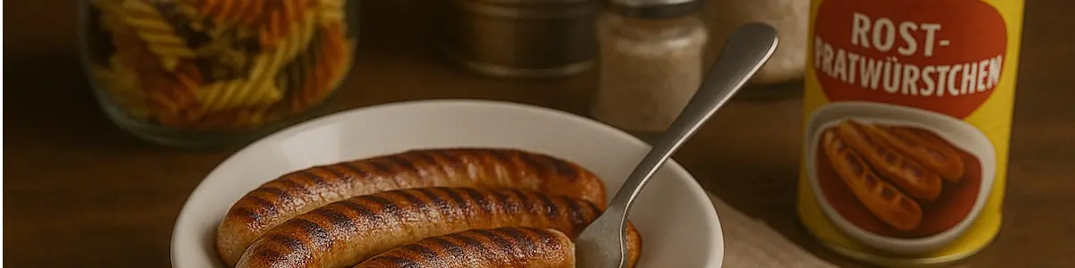 Rostbratwürstchen aus dem Dosenvorrat