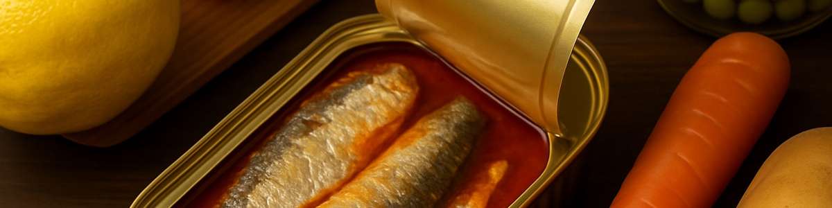 Sardinen in der Dose aus dem Vorratsschrank