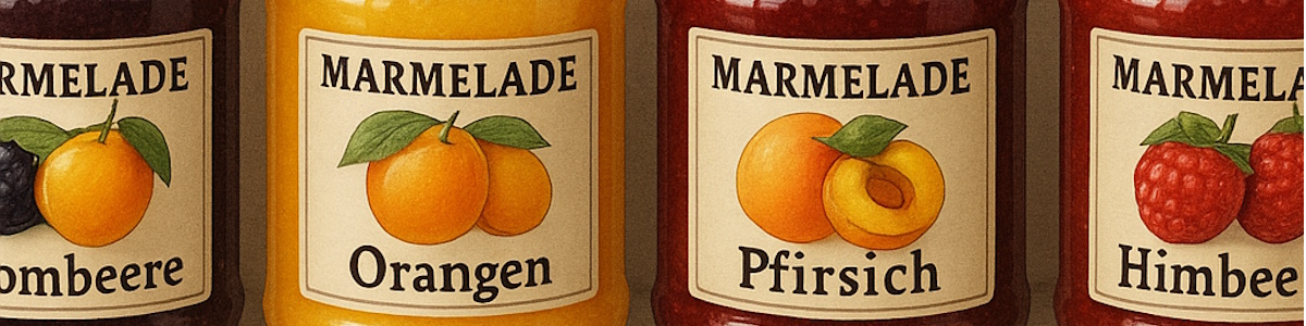 Marmeladenvielfalt für den Vorratsschrank