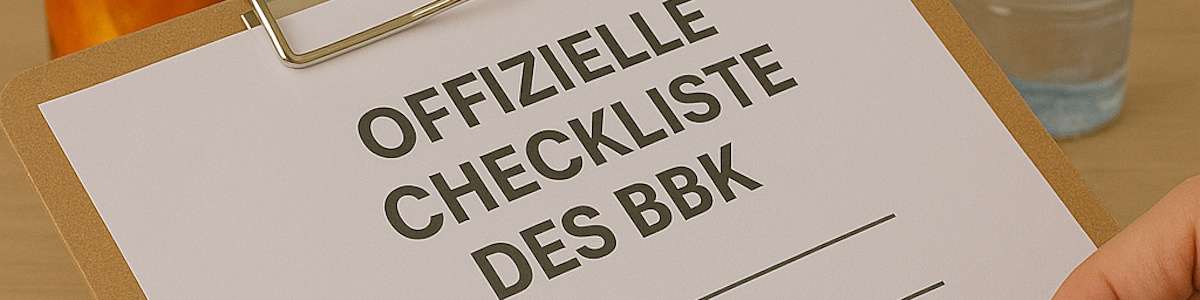 Checkliste für allgemeine Vorratshaltung
