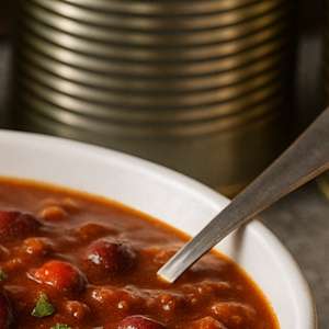 Chili con Carne aus der Dose als Fertiggericht