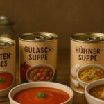 Dosensuppe Übersicht für den Vorrat