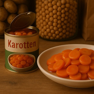 Karotten in der Dose