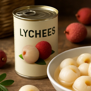 Lychees in der Dose