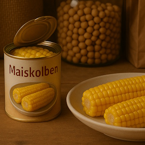 Maiskolben in der Dose
