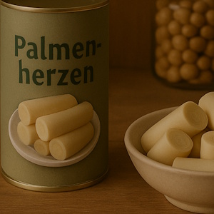 Palmenherzen in der Dose