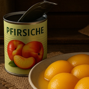 Pfirsiche in der Dose