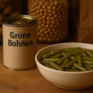 Grüne Bohnen in der Dose