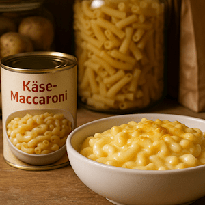 Fertiggerichte mit Käse-Maccaroni