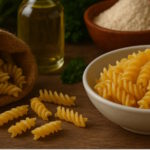 Italienische Pasta in einem Teller